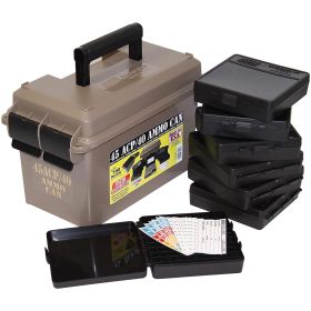 MTM 45 ACP Ammo Can for 700 rd.  Includes 7 each P-100-45's Dark Earth