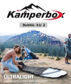 Kamperbox Down Sleeping Bag, Camping 3 Season Ultralight Sleeping Bags, Lightweight Sleeping Bag Bubblue Air 2