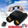 Binoculars 30x60 Zoom Travel Compact Folding Telescope Hunting Day Night Outdoor Small Pocket Binoculars Compact Adults