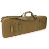 VOTAGOO Double Rifle Case Gun Bag, Safely Long-Barrel Firearm Transportation Cases Locks