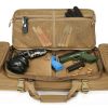 VOTAGOO Double Rifle Case Gun Bag, Safely Long-Barrel Firearm Transportation Cases Locks